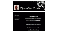 Desktop Screenshot of geraldineknits.org